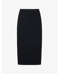 The White Company - Slim-Fit Rear-Slit Stretch-Jersey Maxi Skirt - Lyst