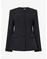 Camilla & Marc - Namira Round-Neck Woven Blazer - Lyst