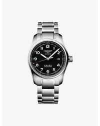 Longines - L3.810.4.53.6 Spirit Stainless-Steel Automatic Watch - Lyst