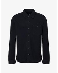 PAIGE - Hollander Waffle-Knit Cotton Shirt - Lyst