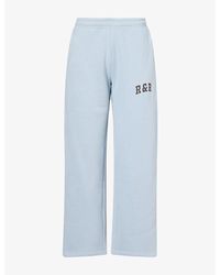 Ru & Rocka - Varsity Logo-Print Jersey Jogging Bottoms - Lyst
