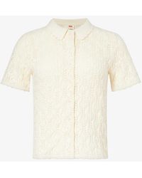 Levi's - Seaside Short-sleeved Cotton-knit Cardigan - Lyst