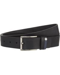 Ted Baker Keepsak Black Casual Leather Belt 