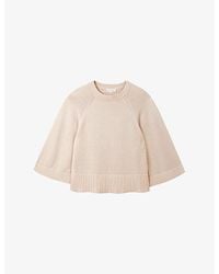 The White Company - Relaxed Wide-Sleeve Cotton-Blend Jumper - Lyst