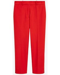 JOSEPH - Bing Pressed-crease Straight-leg Mid-rise Stretch-woven Trousers - Lyst