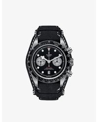 Tudor - M79360N-0005 Bay Chrono Stainless-Steel And Leather Automatic Watch - Lyst