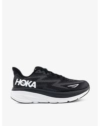 Hoka One One - F Clifton 9 Breathable Polyester-Blend Low-Top Trainers - Lyst