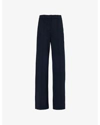 ME+EM - Luxe Travel Tailoring Two-Slip-Pockets Wide-Leg High-Rise Stretch-Woven Blend Trousers - Lyst