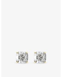 The Diamond Lab - Timeless Cushion-Cut 18Ct- And 8.09Ct Lab-Grown Diamond Stud Earrings - Lyst