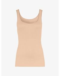 Hanro - Seamless Cotton-Jersey Vest Top - Lyst