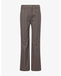 Acne Studios - Poltana Checked Wool-Blend Trousers - Lyst