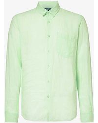 Vilebrequin - Caroubis Brand-embroidered Relaxed-fit Linen Shirt Xx - Lyst