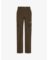 Givenchy - Flap-pocket Wide-leg Wool Trousers - Lyst