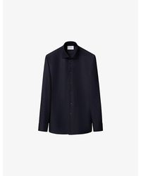 Eton - Houndstooth Slim-Fit Fine-Twill Shirt - Lyst