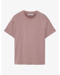 AllSaints - Addi Short-Sleeved Cotton-Jersey T-Shirt - Lyst