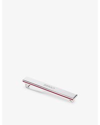 HUGO - Debossed-Branded Brass Tie Clip - Lyst