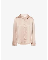Calvin Klein - Satin Sheen Pyjama Shirt - Lyst