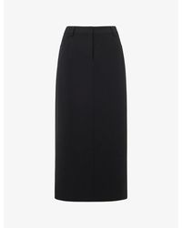 Whistles - Abigail Tailored Woven Midi Skirt - Lyst
