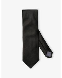Eton - Textured Silk Tie - Lyst