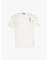 3 MONCLER GRENOBLE - Branded-print Short-sleeved Cotton-jersey T-shirt - Lyst
