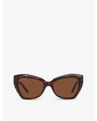 Balenciaga - Bb0271s Cat-eye Tortoiseshell Acetate Sunglasses - Lyst