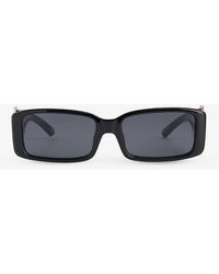 Le Specs - Cruel Intentions Rectangle-frame Polyethylene Sunglasses - Lyst