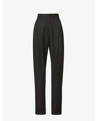 Frankie Shop - Gelso Pleated Tapered High-rise Woven Trouser - Lyst