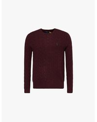 Polo Ralph Lauren - Crewneck Cable-Knit Wool And Cashmere-Blend Knit Jumper - Lyst