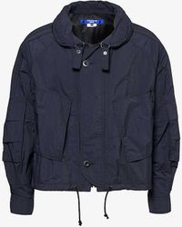 Junya Watanabe - Concealed-hood Relaxed-fit Woven Jacket - Lyst