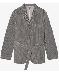 Soeur - Alphonse Stripe Cotton Jacket - Lyst