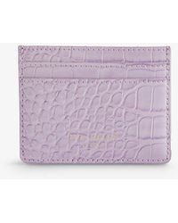 Ted Baker - Coly Croc-embossed Faux-leather Card Holder - Lyst