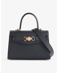 Versace - Small Medusa-embellished Leather Top-handle Bag - Lyst
