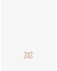 Chaumet - Jeux De Liens 18Ct Rose- 0.005Ct Diamond And Mother-Of-Pearl Single Earring - Lyst