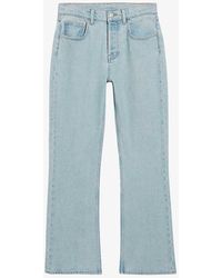 Claudie Pierlot - Stonewashed Straight-fit Mid-rise Denim Jeans - Lyst