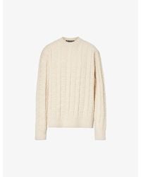 Acne Studios - Kelvir Cable-knit Relaxed-fit Wool-blend Jumper - Lyst