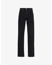 FRAME - The Vertical Straight-Leg Denim Jeans - Lyst