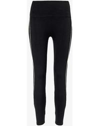 ADANOLA - Ultimate Contrast-piping High-rise Stretch-recycled Polyamide leggings - Lyst