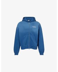 The Couture Club - Spray-Wash Zip-Up Cotton Hoody - Lyst