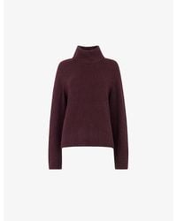 Whistles - Relaxed-Fit Roll-Neck Knitted Jumper - Lyst