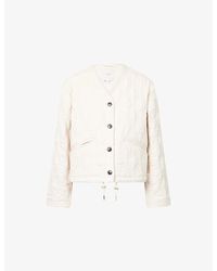Varley - Saba V-Neck Quilted Jacket - Lyst