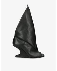 Rick Owens - Cantilever 8 Leather Heeled Sandals - Lyst