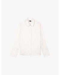 The Kooples - Long-Sleeved Satin Shirt - Lyst