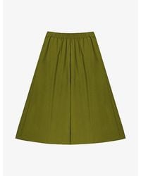Ro&zo - Wide-Leg Cropped Cotton-Poplin Culottes - Lyst