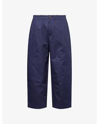 Moncler Genius - Moncler X Gilga Farm By Donald Glover Logo-Patch Tapered-Leg Cotton-Blend Trousers - Lyst