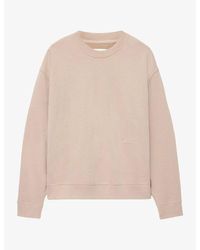 AllSaints - River Crewneck Relaxed-Fit Cotton Sweatshirt - Lyst