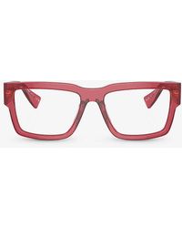 Miu Miu - Mu 02xv Rectangle-frame Acetate Eyeglasses - Lyst
