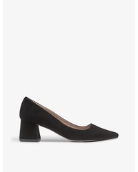 LK Bennett - Sloane Pointed-toe Suede Heeled Courts - Lyst