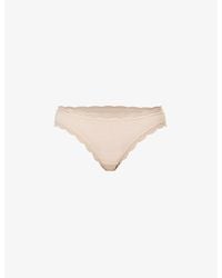 Stripe & Stare - Mid-rise Pack Of Four Stretch-modal Brief - Lyst