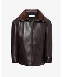 Frankie Shop - Aspen Relaxed-Fit Faux-Leather Jacket - Lyst