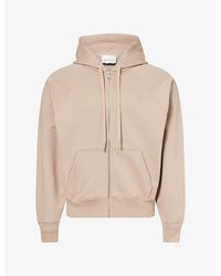 Ami Paris - Adc Logo-Embroidered Cotton-Jersey Hoody - Lyst